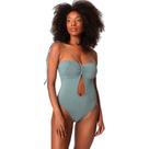 Maiô Areia Branca Baly Lurex Azul