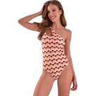 Maiô Areia Branca Baly Wave Rosa Maiô Areia Branca Baly Wave Rosa