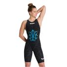 Maiô Arena Powerskin Carbon Glide Warriors LE Costas Aberta - Feminino