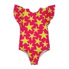 Maiô Babado Mangas Proteção Solar UV Menina Infantil Praia