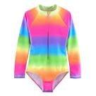 Maiô Bayimee Big Girls de manga comprida Rash Guard 9T