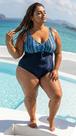 Maiô BIG Plus Size ESTAMPADO E LISO Franzido busto Com Bojo Removível Tamanho Grande do 46 ao 68