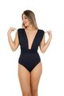 Maiô body flex preto 6 em 1