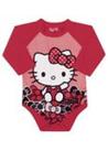 Maiô Body Manga Longa Hello Kitty Proteção UV 50+ Marlan