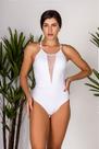 Maiô Branco Ayla - Elegante e Confortável