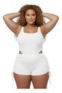 Maiô Cavado Body Com Shortinho Feminino Plus Size Praia Maiô Cavado Body Com Shortinho Feminino Plus Size Praia