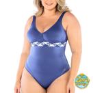 Maiô Classic Trança Blue Jeans Banho De Mar 7536