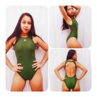 Maiô com click Verde Militar para natação ou hidroginástica Hidromania Rio