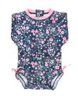 Maiô com Proteção Solar UPF 50+ Floral para Bebês Meninas RuffleButts 3T
