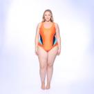 Maiô Cross Confort Plus Size Speedo - TANGERINA MARINHO M+ Maiô Cross Confort Plus Size Speedo - TANGERINA MARINHO M+