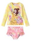 Maiô Disney Belle Tankini de 2 Peças com Manga Longa e Proteção UV 50+ Maiô Disney Belle Tankini de 2 Peças com Manga Longa e Proteção UV 50+