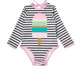 Maiô e Biquini Infantil pra Babês Fps Uv 50+ Proteção Solar Tip top Baby Natação Praia Menina Bk59