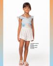 Maio estampado c/ short gode azul