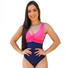 Maiô Feminino Bicolor Bojo Alta Sustentação Boddy Uv Chapa Barriga Hidroginastica Natação Moda Praia Maiô Feminino Bicolor Bojo Alta Sustentação Boddy Uv Chapa Barriga Hidroginastica Natação Moda Praia