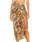Maiô feminino estampado Cover Up Mesh Bikini Swimwear Beach Cover-ups Wrap Skirt Maiô feminino estampado Cover Up Mesh Bikini Swimwear Beach Cover-ups Wrap Skirt