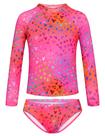 Maiô feminino Rash Guard TENVDA Hotpink Hearts 7-8 anos