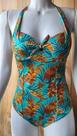 Maiô Feminino Verde Estampado Tamnho M