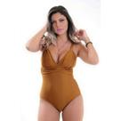 Maiô Frente Única com Bojo Elegante Moda Praia Feminina Cintura Alta Preto, Azul, Vermelho, Marinho