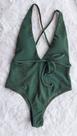 Maiô Frente Única Verde Glossy TAM P Missunshine