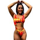 Maiô Gringo Asa Delta Feminino Triquíni Lançamento Praia Sem Bojo Luxo Tendência Top Confortável Body Aberto Biquíni Gringa Blogueira Cavado
