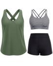 Maiô Holipick Tankini 3 Peças Controle de Barriga M Maiô Holipick Tankini 3 Peças Controle de Barriga M