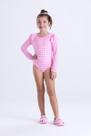 Maiô Infantil Feminino Manga Longa Babadinho