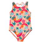 Maiô Infantil Fps Uv 50+ Proteção Solar Tip Top Natação Roupa de Praia Menina Bk62