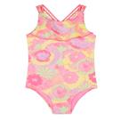 Maiô Infantil Kukiê com Proteção UV50+ Estampado Flores Neon Tamanho:8Cor:Igual da foto