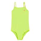Maiô Infantil Menina BGR em Malha Splash Proteção UV50+ Amarelo Neon