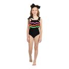 Maiô infantil siri kids isa preto pompom neon 39093 Maiô infantil siri kids isa preto pompom neon 39093