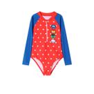 Maiô Infantil Vermelho Marvel Proteção UV Meninas 1 a 4 anos -