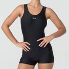 Maiô Long Fila Tri Feminino Preto e Prata Maiô Long Fila Tri Feminino Preto e Prata