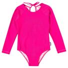 Maiô Manga Longa Juvenil Infantil Fps Uv 50+ Proteção Solar Tip top Natação Menina Bk69