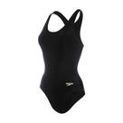 Maio Natação Feminino Speedo Racerback Hidroginástica Preto