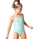 Maiô Natação Kids Menina Unicórnio Verde Água Verão Puket Tamanho:1