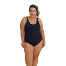 Maiô Natação Plus Size com Bojo Light UV 50+ Preto