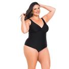 Maiô Plus Size Bojo Removível Alça Sutiã Liso
