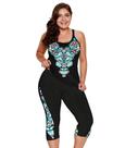 Maiô plus size LALAGEN 2026 Modest Rash Guard Tankini