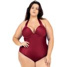 Maiô Plus Size liso Chapa barriga Com Bojo Cortinão