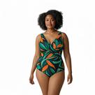 Maiô Plus Size Torcido Fio Duplo Estampado Maiô Plus Size Torcido Fio Duplo Estampado