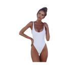 Maiô Preto E Branco Para Mulheres, Sem Costas, Push Up, Thong, Monokini Brasileiro, Tamanhos S-XL