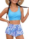 Maiô SEAUR para adolescentes e meninas, tamanho 15-16, azul tropical