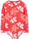 Maiô Simple Joys by Carter's Girls de manga comprida 3T rosa