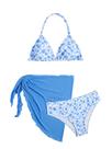 Maiô SOLY HUX Girl's Summer Floral Halter Triangle 15Y