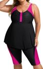 Maiô Tankini Hanna Nikole Plus Size 4X para mulheres
