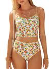 Maiô Tankini ZAFUL de cintura alta para controle de barriga para mulheres Maiô Tankini ZAFUL de cintura alta para controle de barriga para mulheres