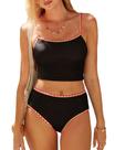 Maiô Tankini ZAFUL de cintura alta para controle de barriga para mulheres Maiô Tankini ZAFUL de cintura alta para controle de barriga para mulheres