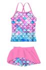 Maiô Taubow Mermaid Tankini com alça ajustável de secagem rápida