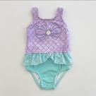 Maio UV Infantil Menina Infanti Lilas e Verde Escamas Verão Moda Praia 84814 -
