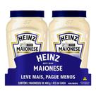Maionese Heinz Tradicional Leve Mais Pague Menos 400g - Embalagem com 2 Unidades Maionese Heinz Tradicional Leve Mais Pague Menos 400g - Embalagem com 2 Unidades